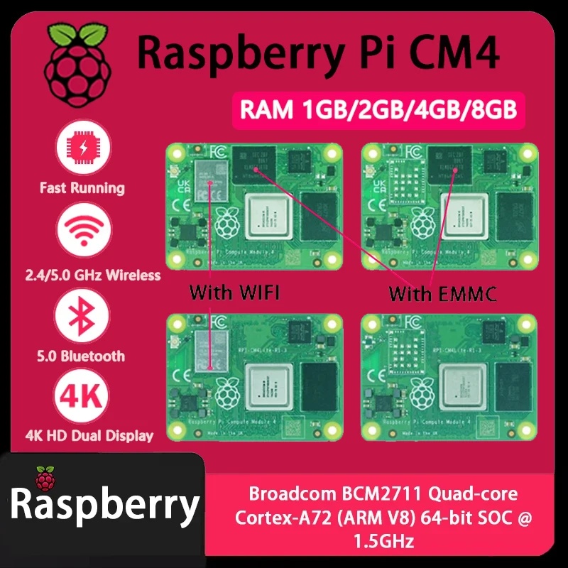 Raspberry Pi CM4 1GB/2GB/4GB/8 - Raspberry Pi Compute Module 4 8Gb 32Gb ulasan dan harga